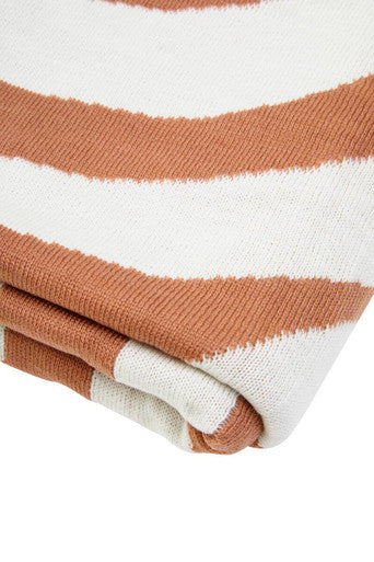 Bosie Ozella Natural And Terracotta Throw