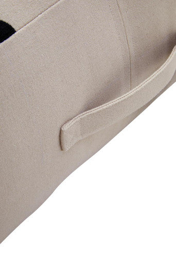 Bosie Ozella Natural And Black Square Floor Cushion
