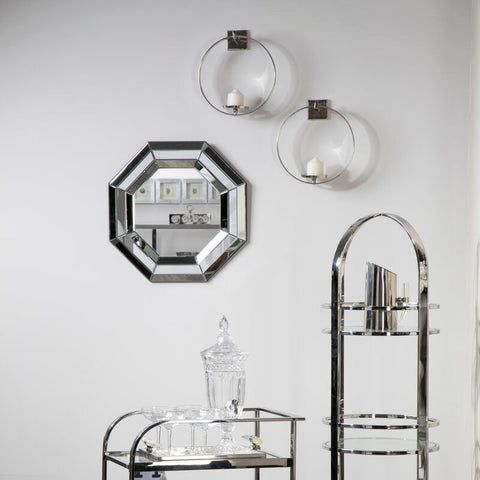 Cirqua Silver Finish Wall Sconce