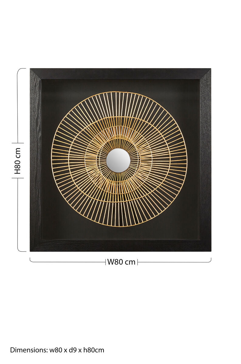 Modello Gold And Black Wall Art