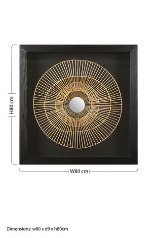 Modello Gold And Black Wall Art