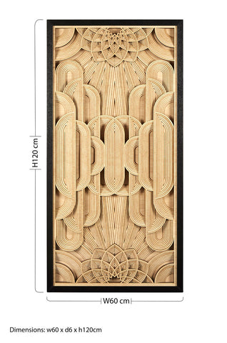 Modello Deco Wood Carving Wall Art