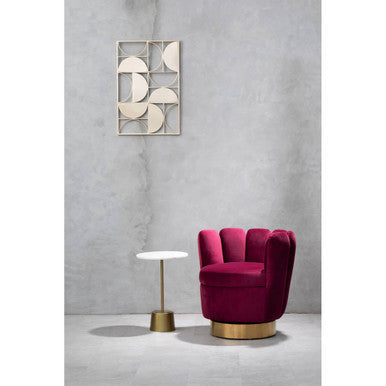 Trento Gold Finish Semicircle Design Wall Art