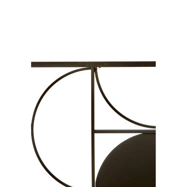 Trento Black Finish Semicircle Design Wall Art