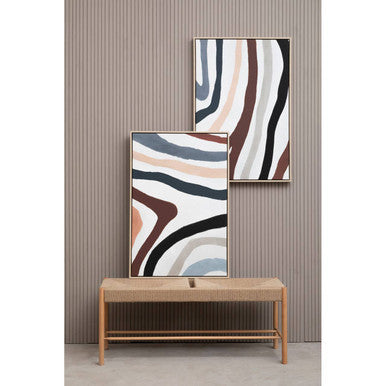 Astratto Set Of Two Multi Coloured Abstract Wall Art