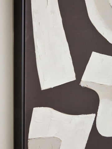 Astratto Monochrome Abstract Textured Wall Art