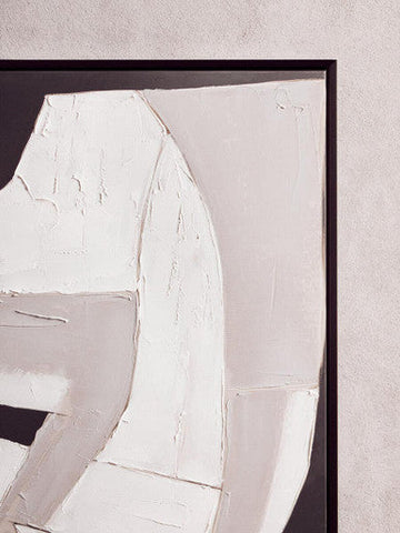 Astratto Monochrome Abstract Textured Wall Art
