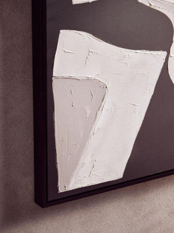 Astratto Monochrome Abstract Textured Wall Art
