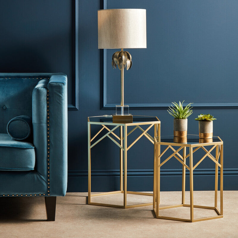 Avantis Set Of 2 Hexagonal Side Tables