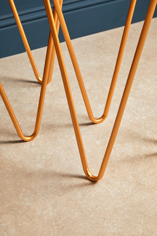 Avantis Set Of 2 Gold Finish Triangle Tables