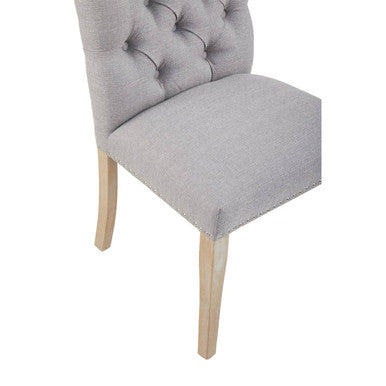 Kensington Townhouse Grey Linen Dining Chair