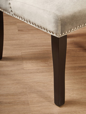 Kensington Townhouse Grey Velvet Dining Chair