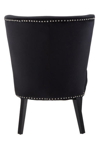 Kensington Townhouse Black Winged Dining Chair