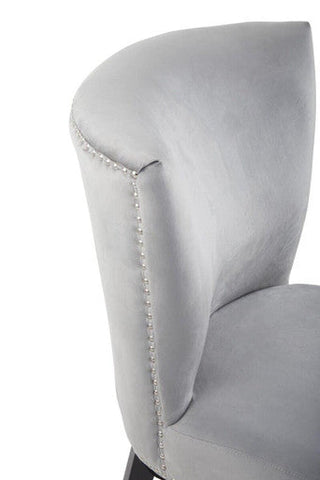 Kensington Townhouse Grey Winged Dining Chair
