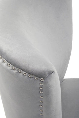 Kensington Townhouse Grey Winged Dining Chair