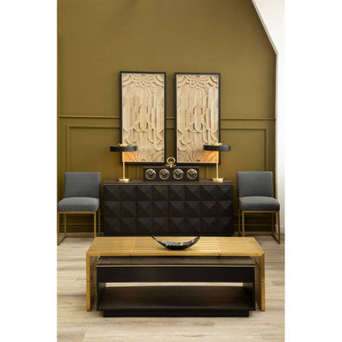Diamond Oak Veneer Coffee Table