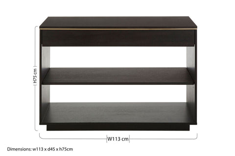 Diamond Oak Veneer Console Table