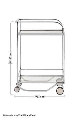 Piermount 2 Tier Serving Trolley