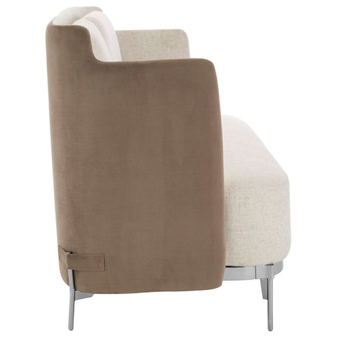 Piermount Ivory and Mink 2 Seater Sofa