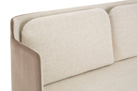 Piermount Ivory and Mink 2 Seater Sofa