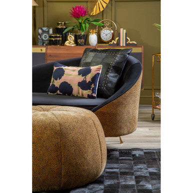 Manhattan Leopard Print Pouffe
