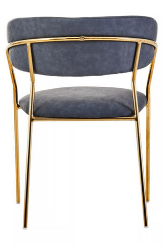 Tamzin Dark Grey Faux Leather Dining Chair