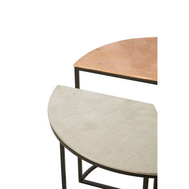 Mirano Set Of 3 Assorted Round Side Tables