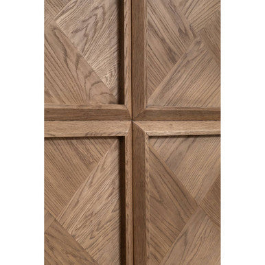 Salvar Natural Oak Wood Tall Cabinet