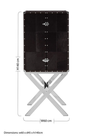 Kensington Townhouse Cross Base Drinks Cabinet