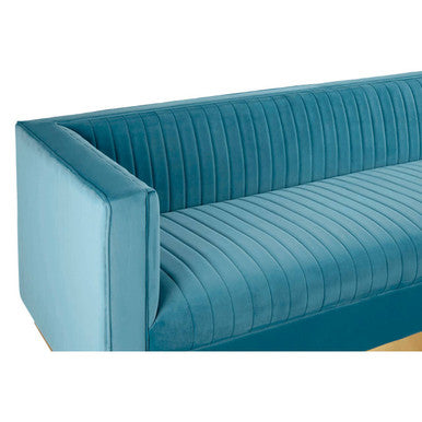 Opal 3 Seat Light Blue Sofa
