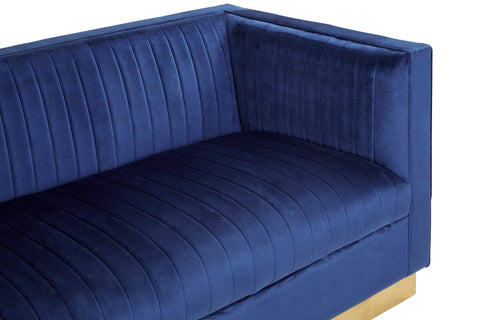 Opal 3 Seat Deep Blue Sofa