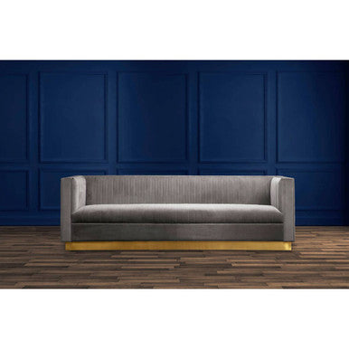 Opal 3 Seat Grey Sofa