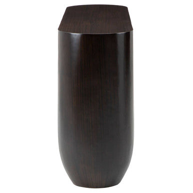 Gabelle Oval Ebony Bamboo Console Table