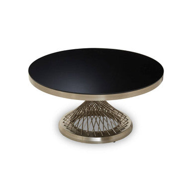 Anzio Coffee Table with Silver Base