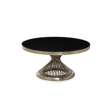 Anzio Coffee Table with Silver Base