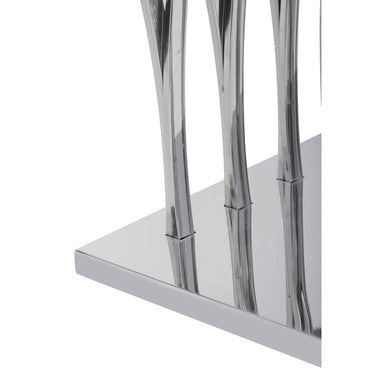 Arenza Black Marble And Silver Console Table