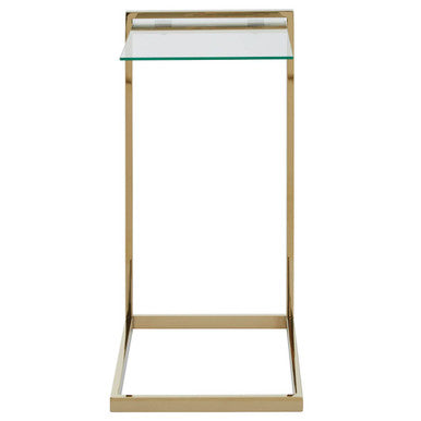 Oria Warm Metallic Finish End Table