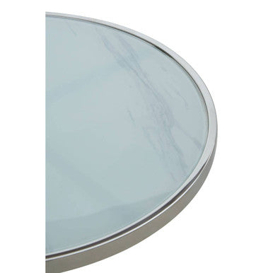 Oria Silver Frame End Table