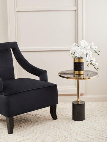 Oria Warm Metallic End Table