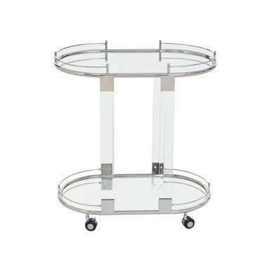 Oria Oval Mirrored Trolley