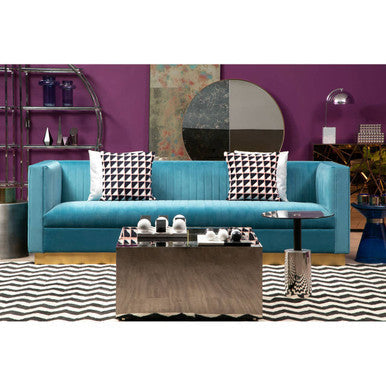 Oria End Table With Silver Base