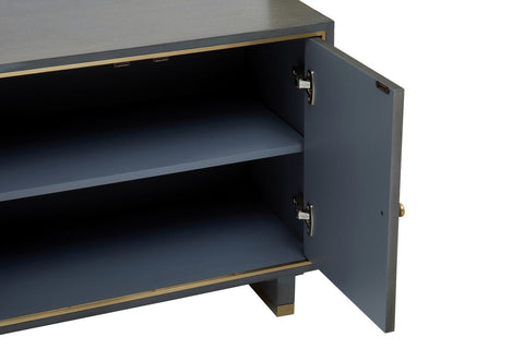 Deskey Grey Shagreen Effect Media Unit