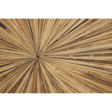 Gabelle Ebony and Natural Bamboo Console Table