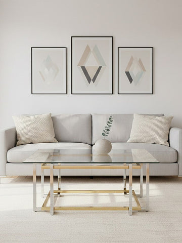 Elino Silver and Gold Coffee Table