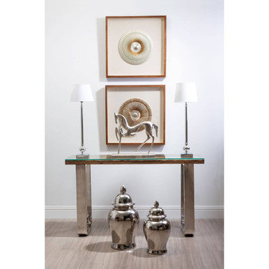 Kerala Natural U Shaped Base Console Table
