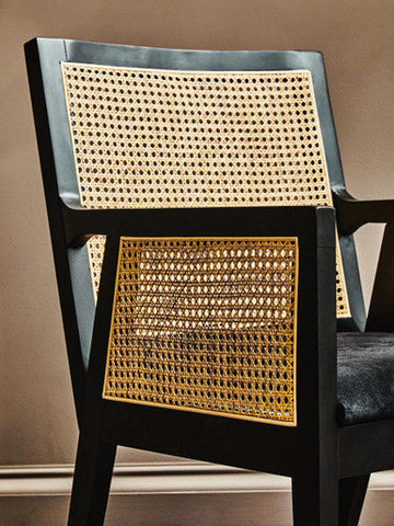 Corso Rattan Chair with Black Frame