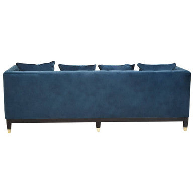 Sefira 3 Seat Navy Fabric Sofa