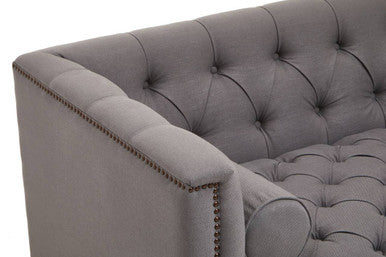 Surina 2 Seat Grey Fabric Sofa