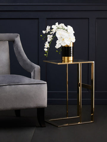 Faye Grey Velvet Chair