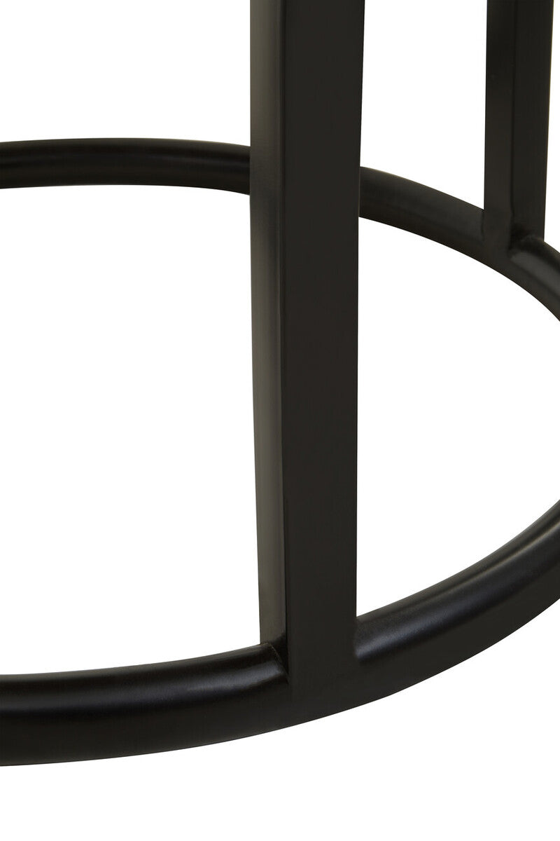 Malang Round Table With Iron Frame